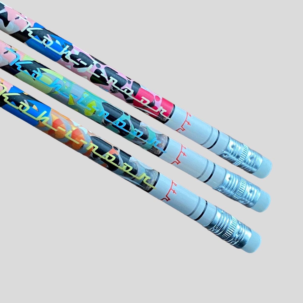 Hawai Pencil with Eraser. 1231. Retro (3 pencils) Koh-I-Noor